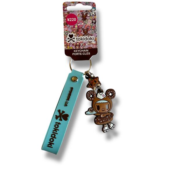 Tokidoki Chocolate Donutella Keychain Key Ring Wrist Strap  Charm - Picture 1 of 6